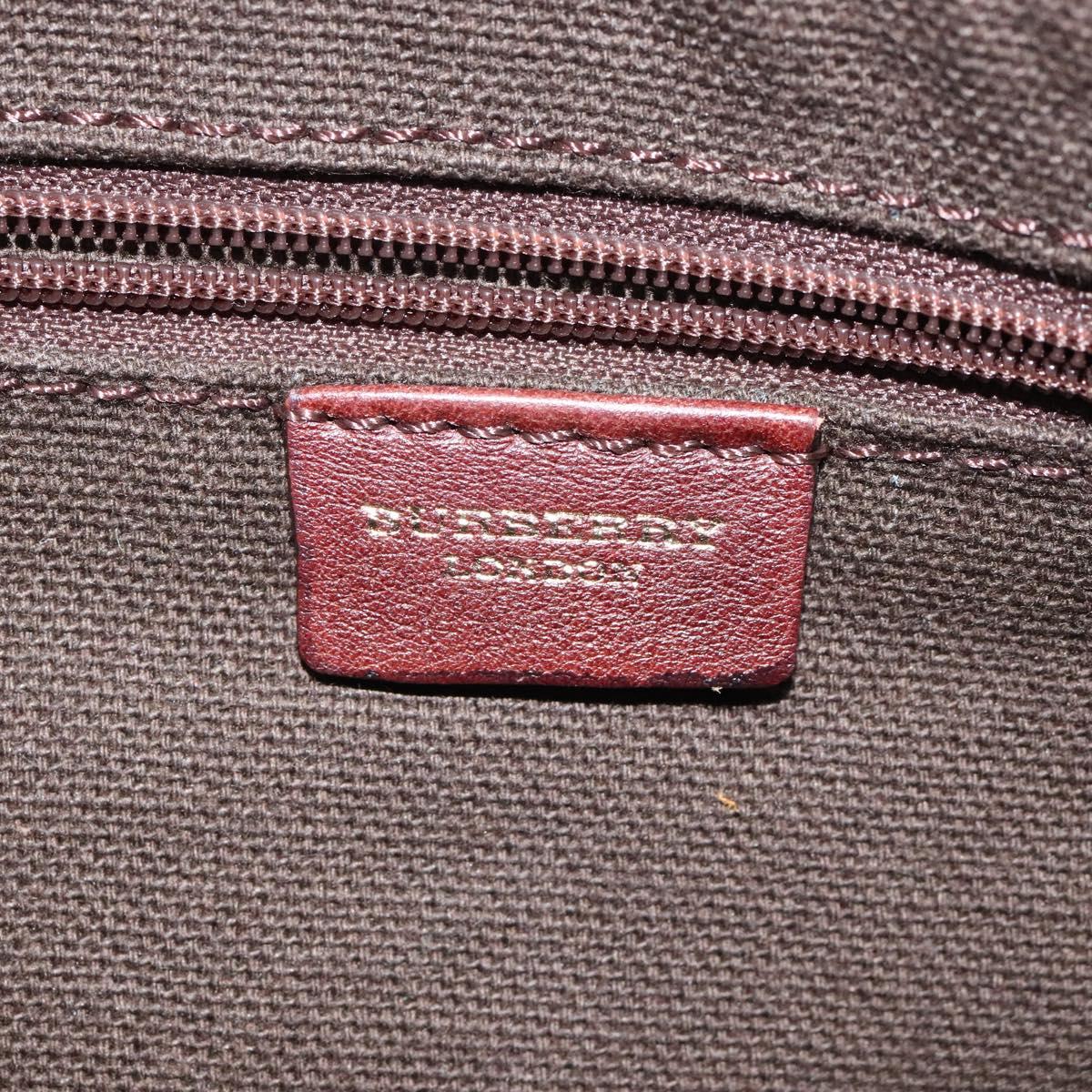 BURBERRY Shoulder Bag Wool Beige Auth BD1264