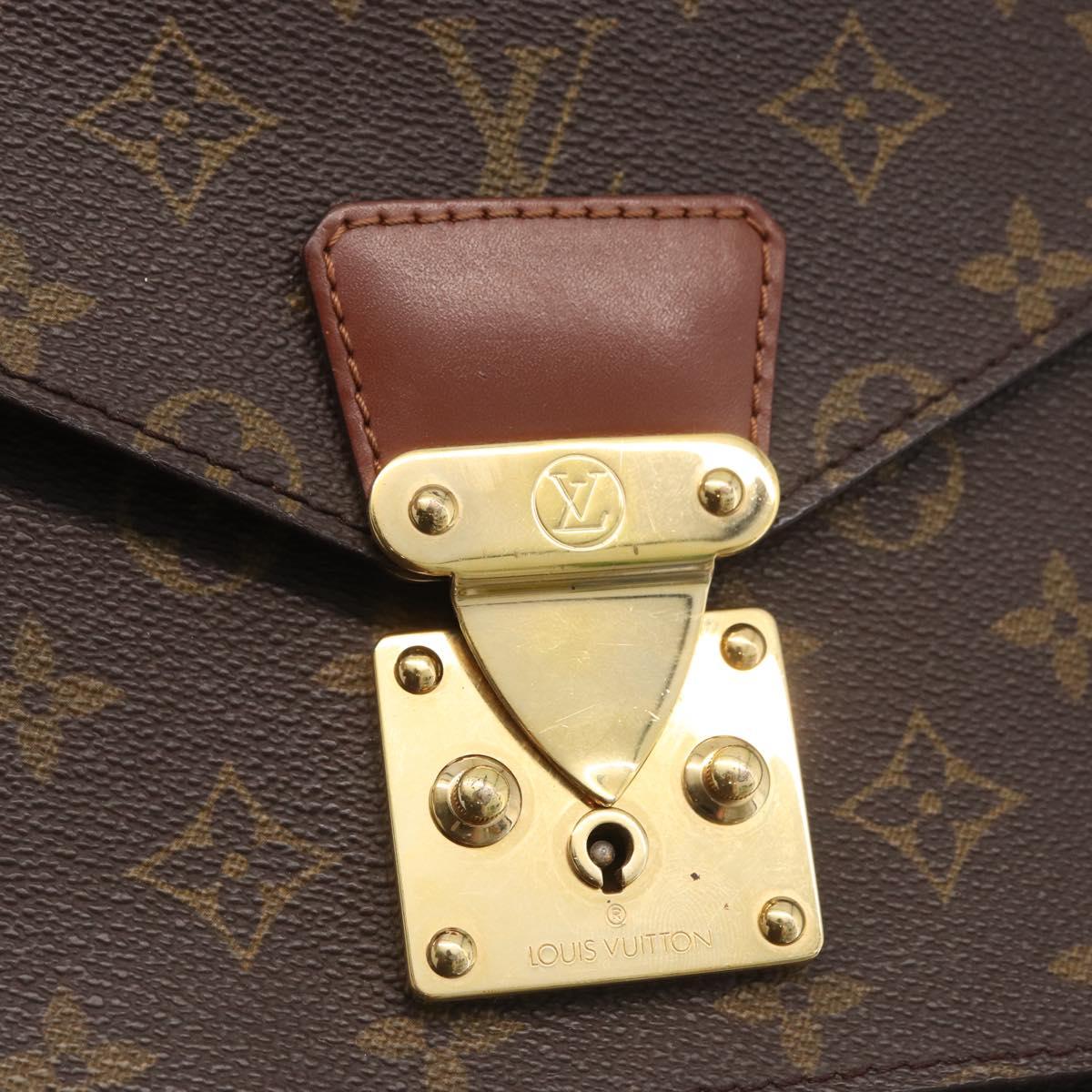LOUIS VUITTON Monogram Monceau 28 Hand Bag M51185 LV Auth BD1270
