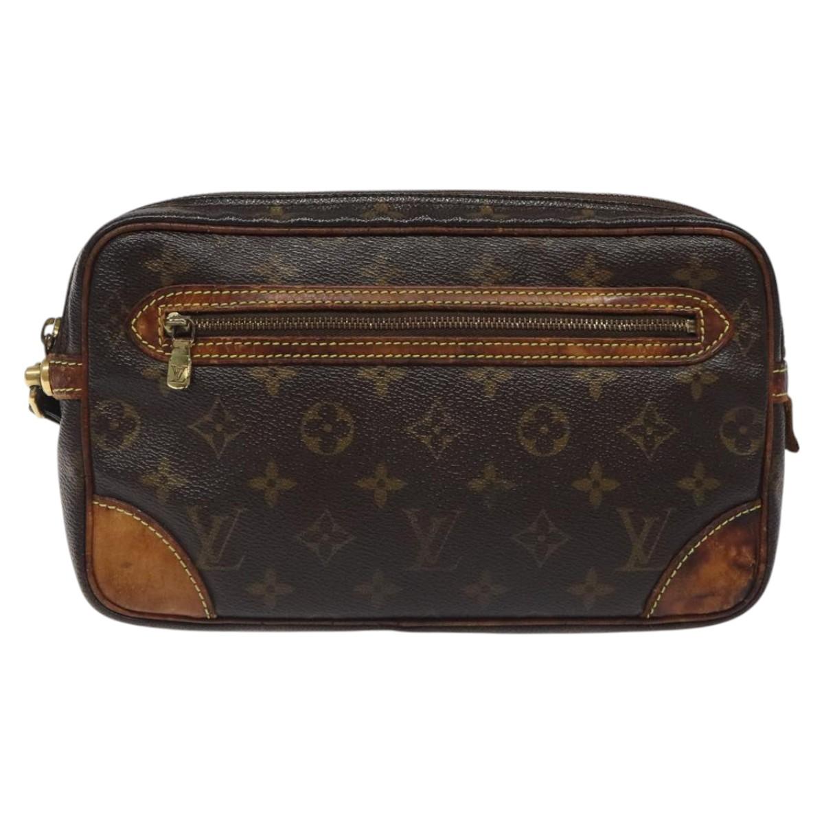 LOUIS VUITTON Monogram Marly Dragonne GM Clutch Bag M51825 LV Auth BD1275