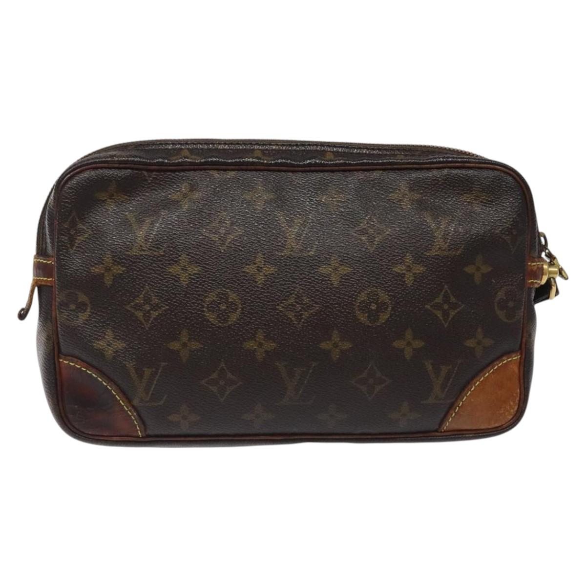 LOUIS VUITTON Monogram Marly Dragonne GM Clutch Bag M51825 LV Auth BD1275