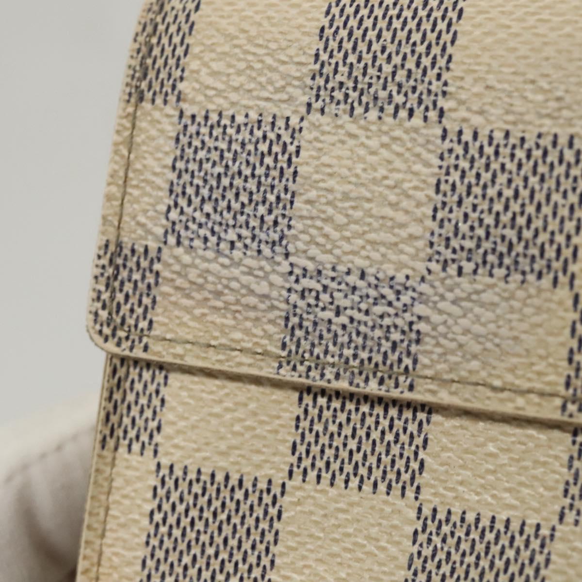 LOUIS VUITTON Damier Azur Portefeuille Alexandra Wallet N63068 LV Auth BD1312