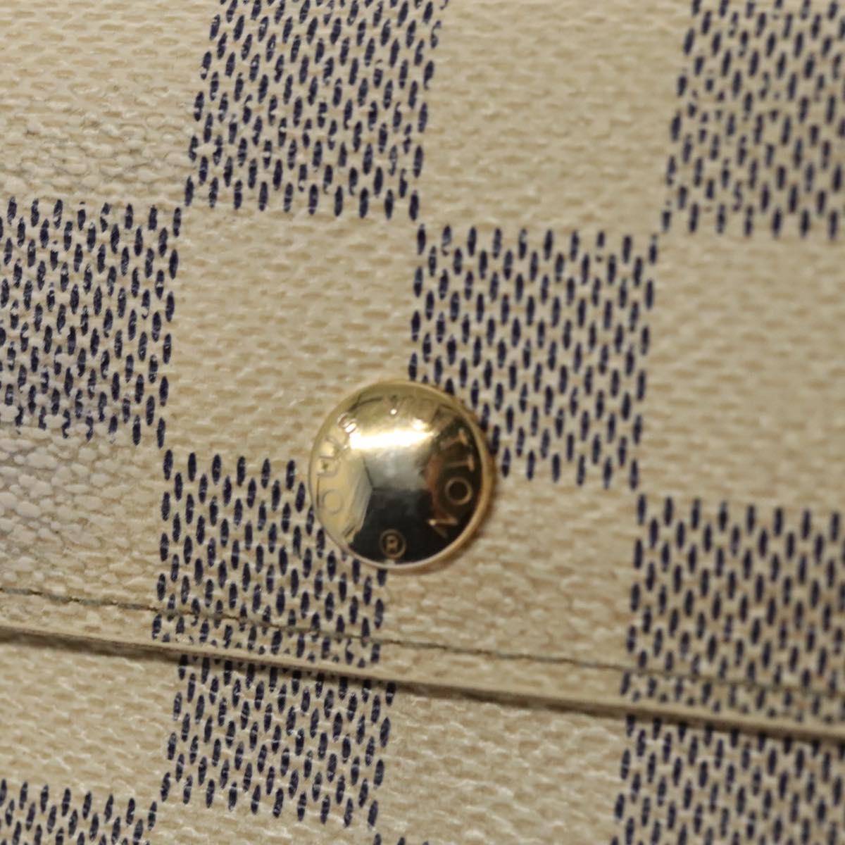LOUIS VUITTON Damier Azur Portefeuille Alexandra Wallet N63068 LV Auth BD1312