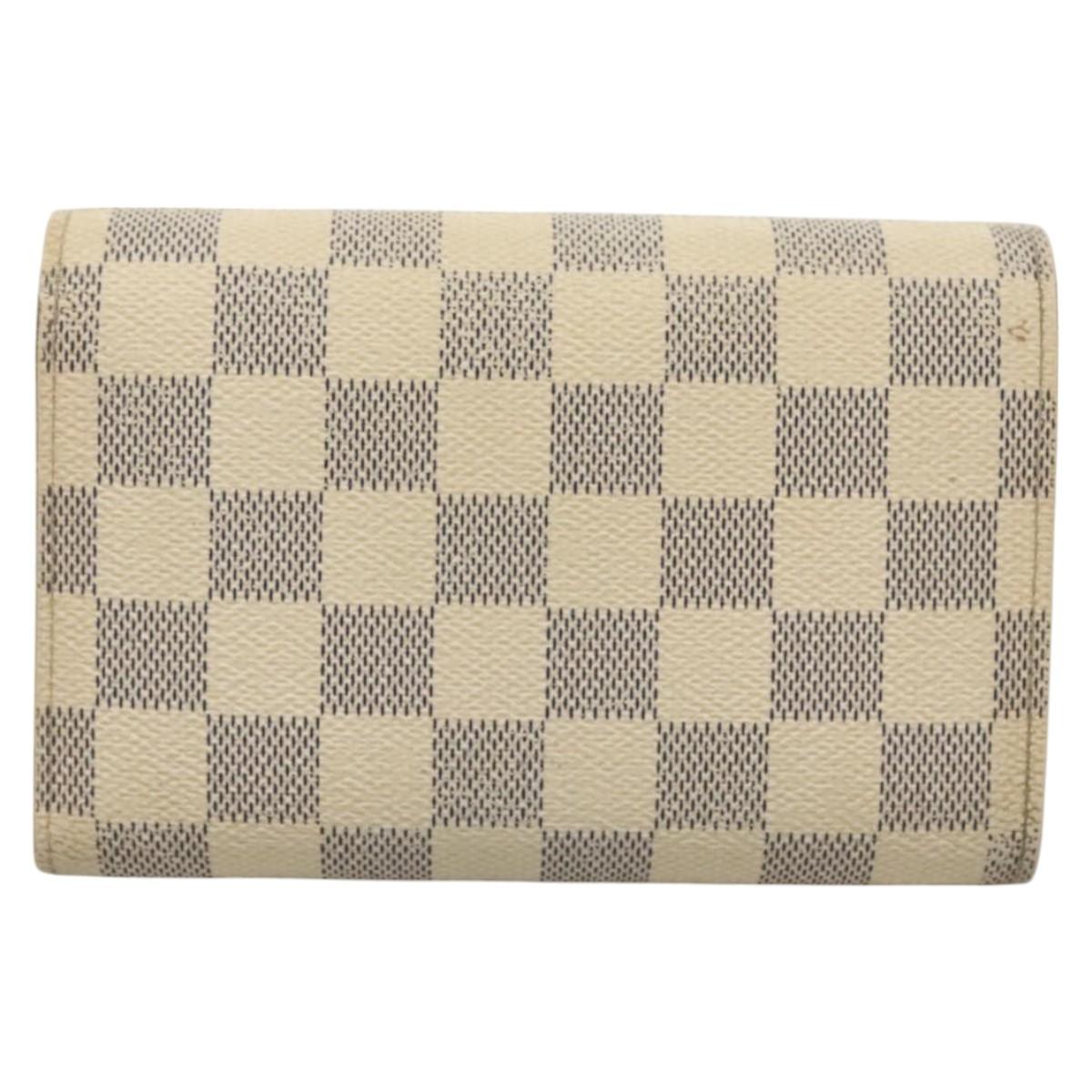 LOUIS VUITTON Damier Azur Portefeuille Alexandra Wallet N63068 LV Auth BD1312