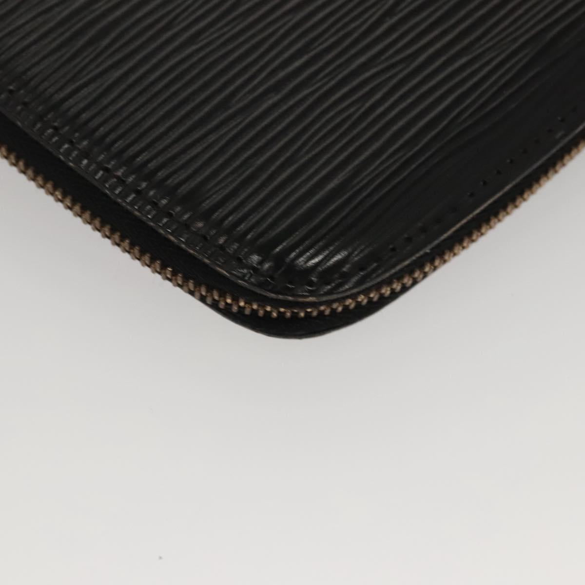 LOUIS VUITTON Epi Agenda Geode Travel Case Black M63872 LV Auth BD1333