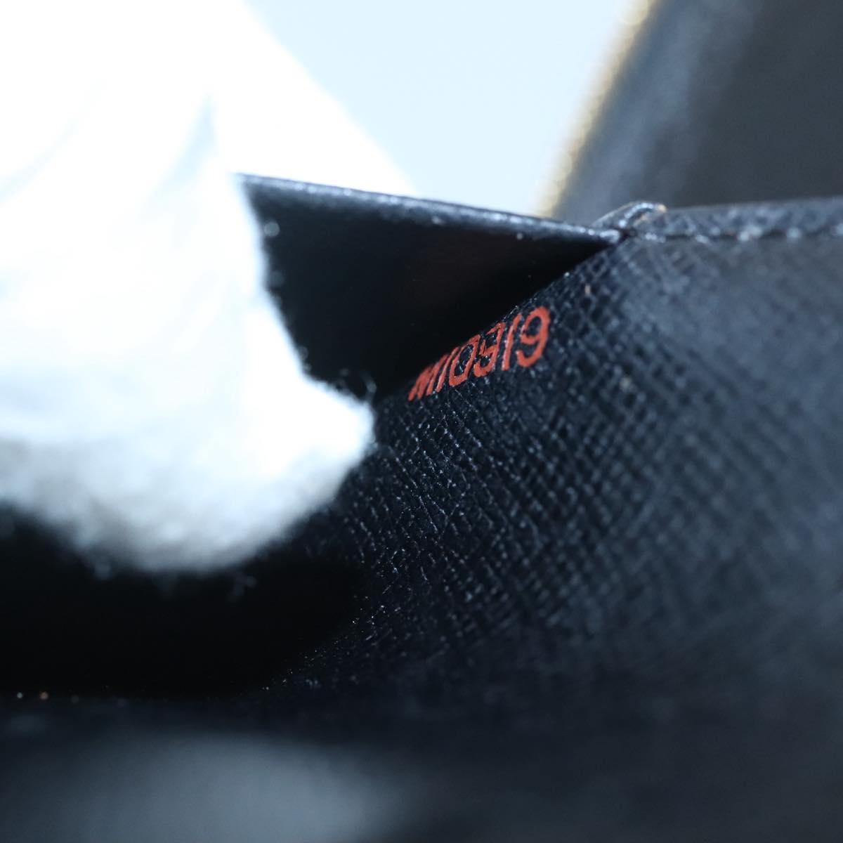 LOUIS VUITTON Epi Agenda Geode Travel Case Black M63872 LV Auth BD1333