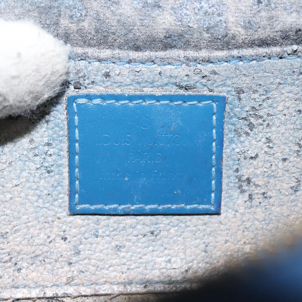 LOUIS VUITTON Epi Dauphine PM Pouch Blue M48445 LV Auth BD1335