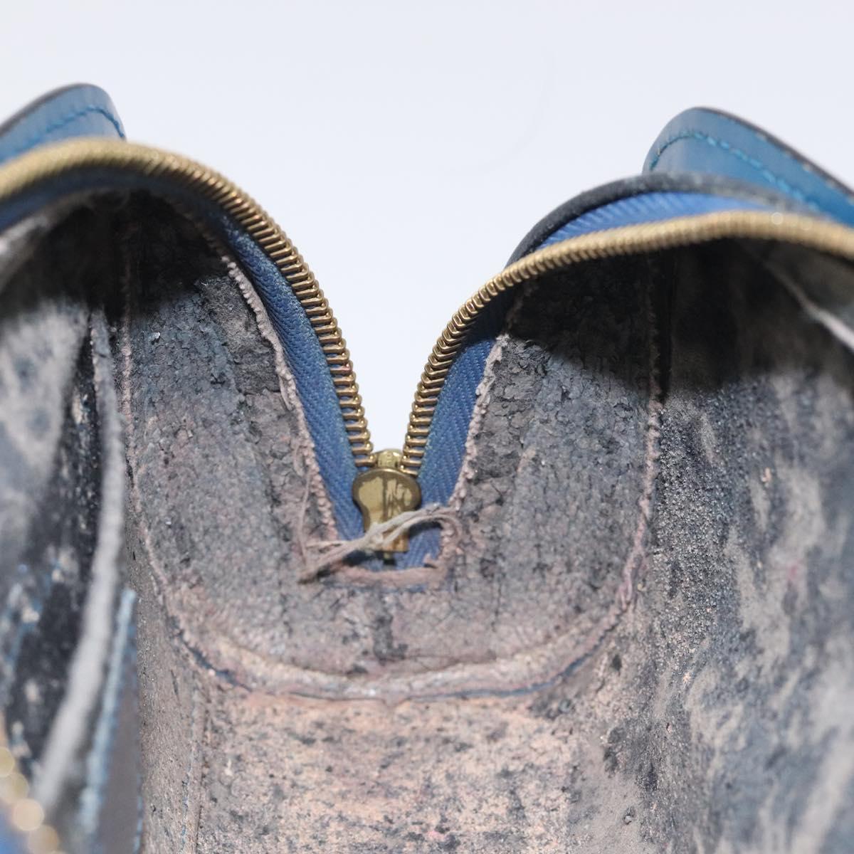 LOUIS VUITTON Epi Dauphine PM Pouch Blue M48445 LV Auth BD1335