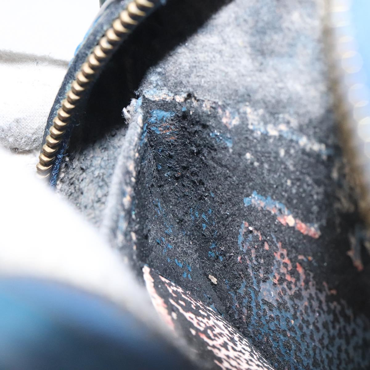 LOUIS VUITTON Epi Dauphine PM Pouch Blue M48445 LV Auth BD1335