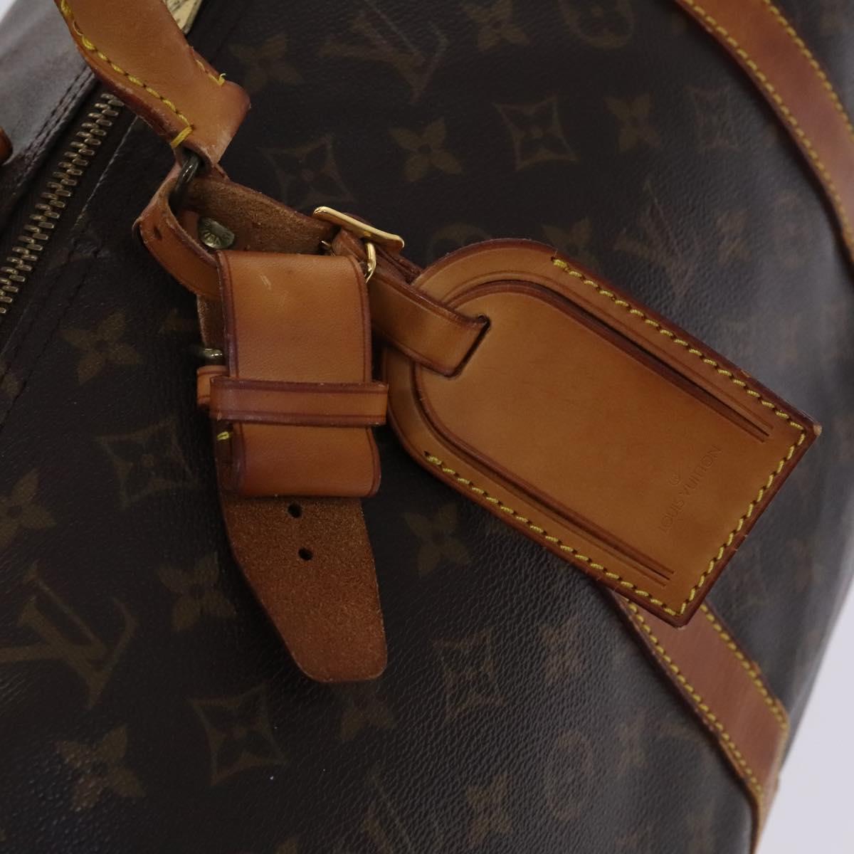 LOUIS VUITTON Monogram Keepall 55 Boston Bag M41424 LV Auth BD1339