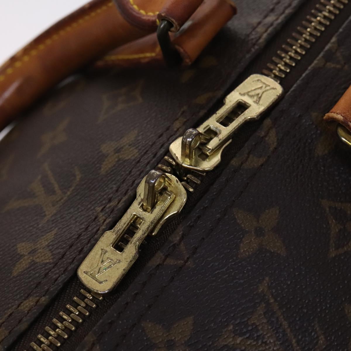 LOUIS VUITTON Monogram Keepall 55 Boston Bag M41424 LV Auth BD1339