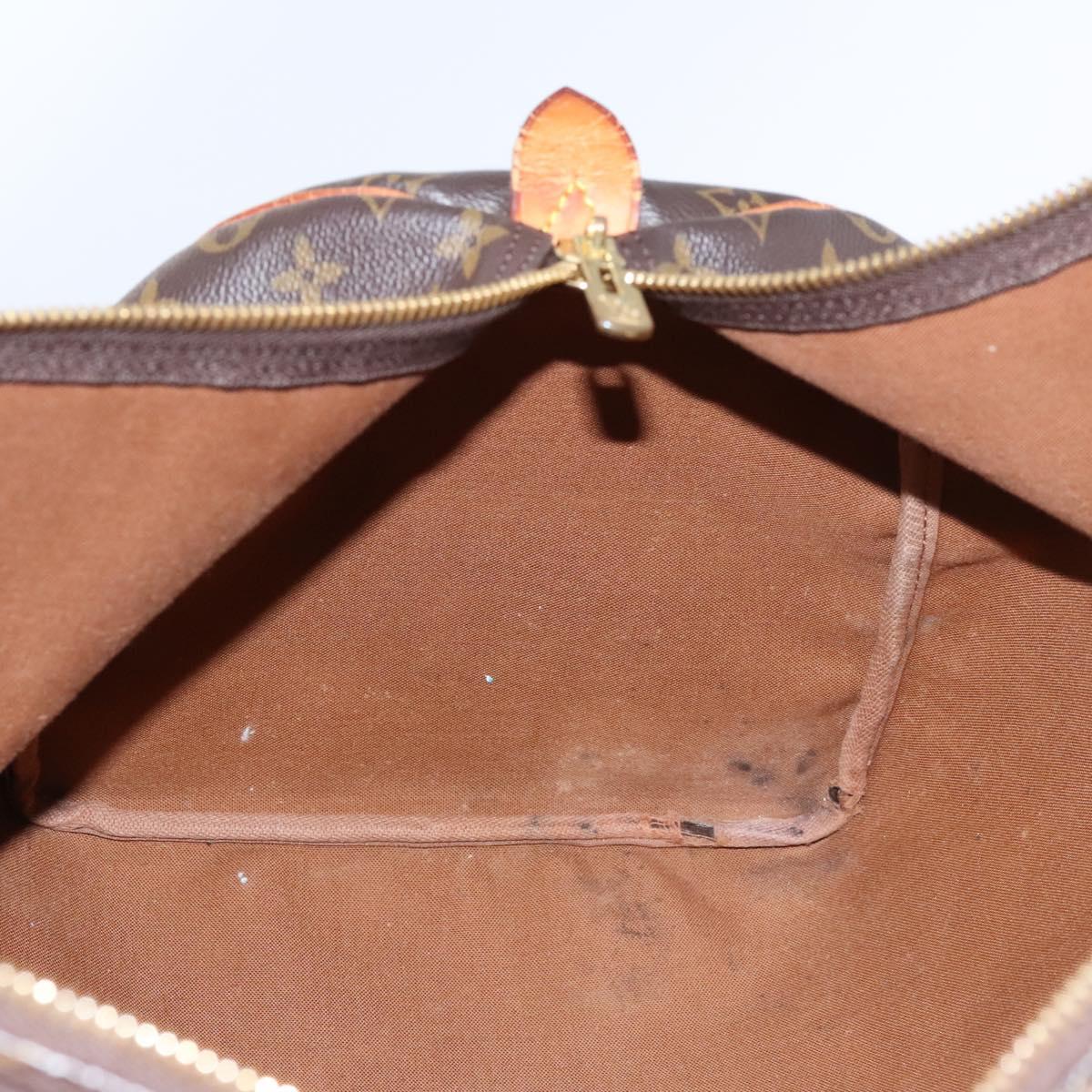 LOUIS VUITTON Monogram Keepall 55 Boston Bag M41424 LV Auth BD1339
