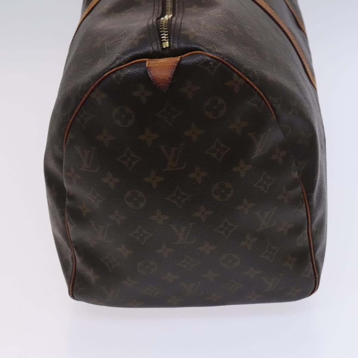 LOUIS VUITTON Monogram Keepall 55 Boston Bag M41424 LV Auth BD1339