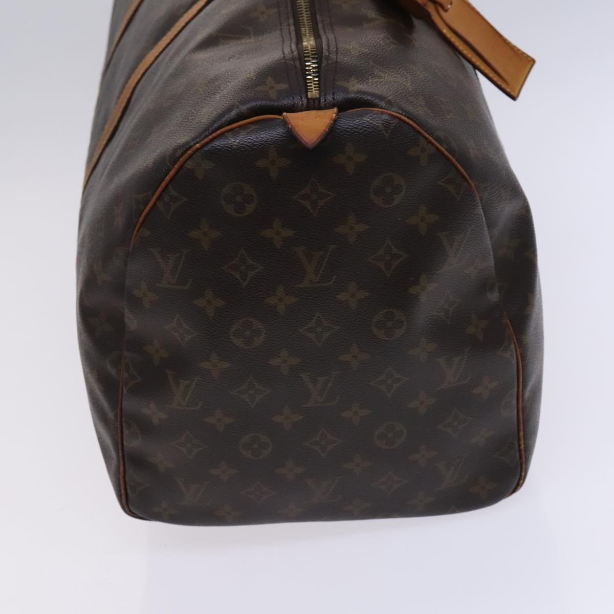 LOUIS VUITTON Monogram Keepall 55 Boston Bag M41424 LV Auth BD1339