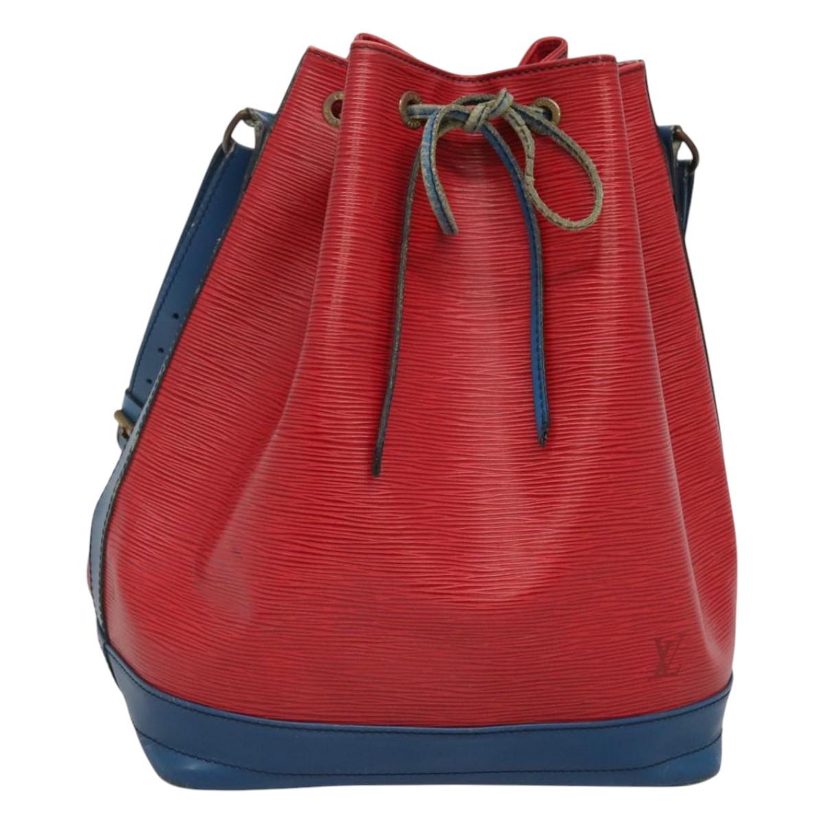 LOUIS VUITTON Epi Noe Shoulder Bag Bicolor Red Blue M44084 LV Auth BD1364