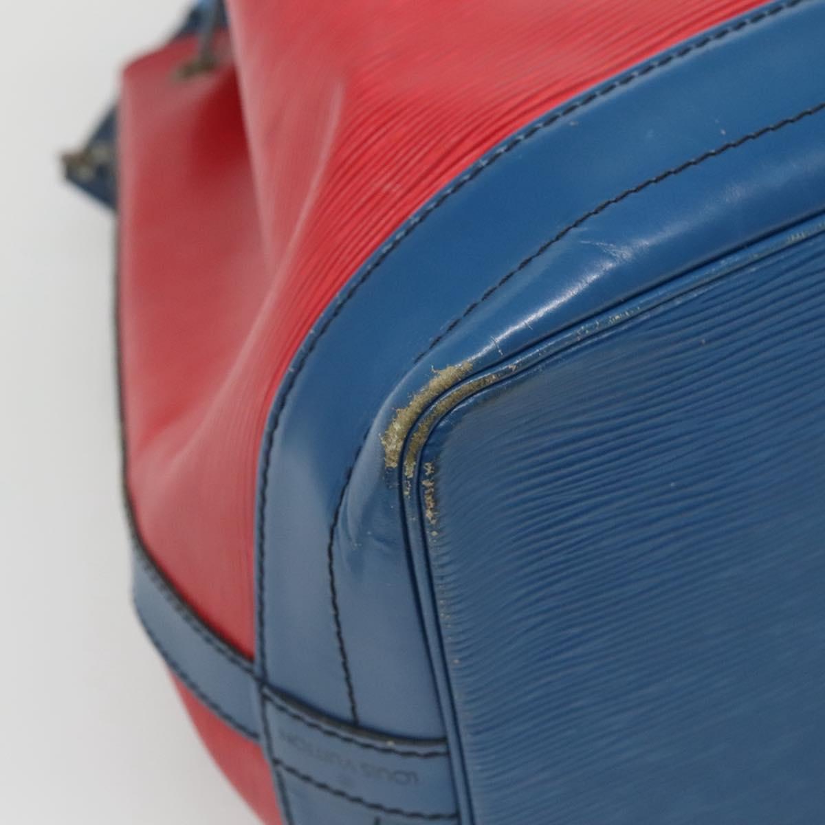 LOUIS VUITTON Epi Noe Shoulder Bag Bicolor Red Blue M44084 LV Auth BD1364