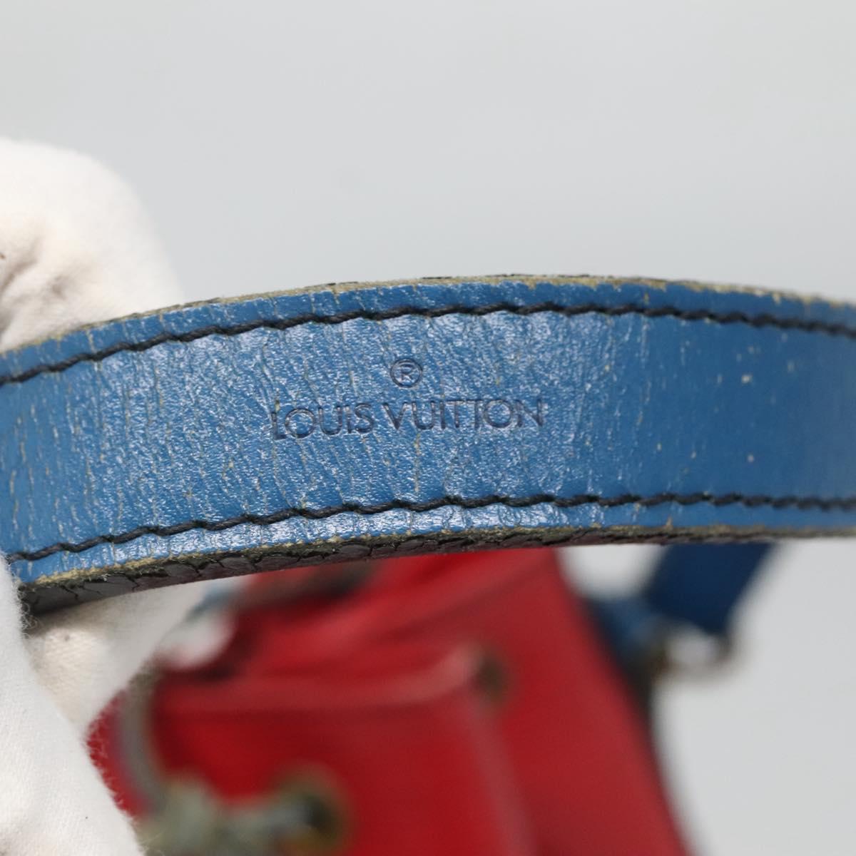 LOUIS VUITTON Epi Noe Shoulder Bag Bicolor Red Blue M44084 LV Auth BD1364