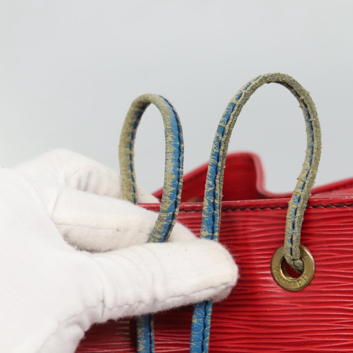 LOUIS VUITTON Epi Noe Shoulder Bag Bicolor Red Blue M44084 LV Auth BD1364