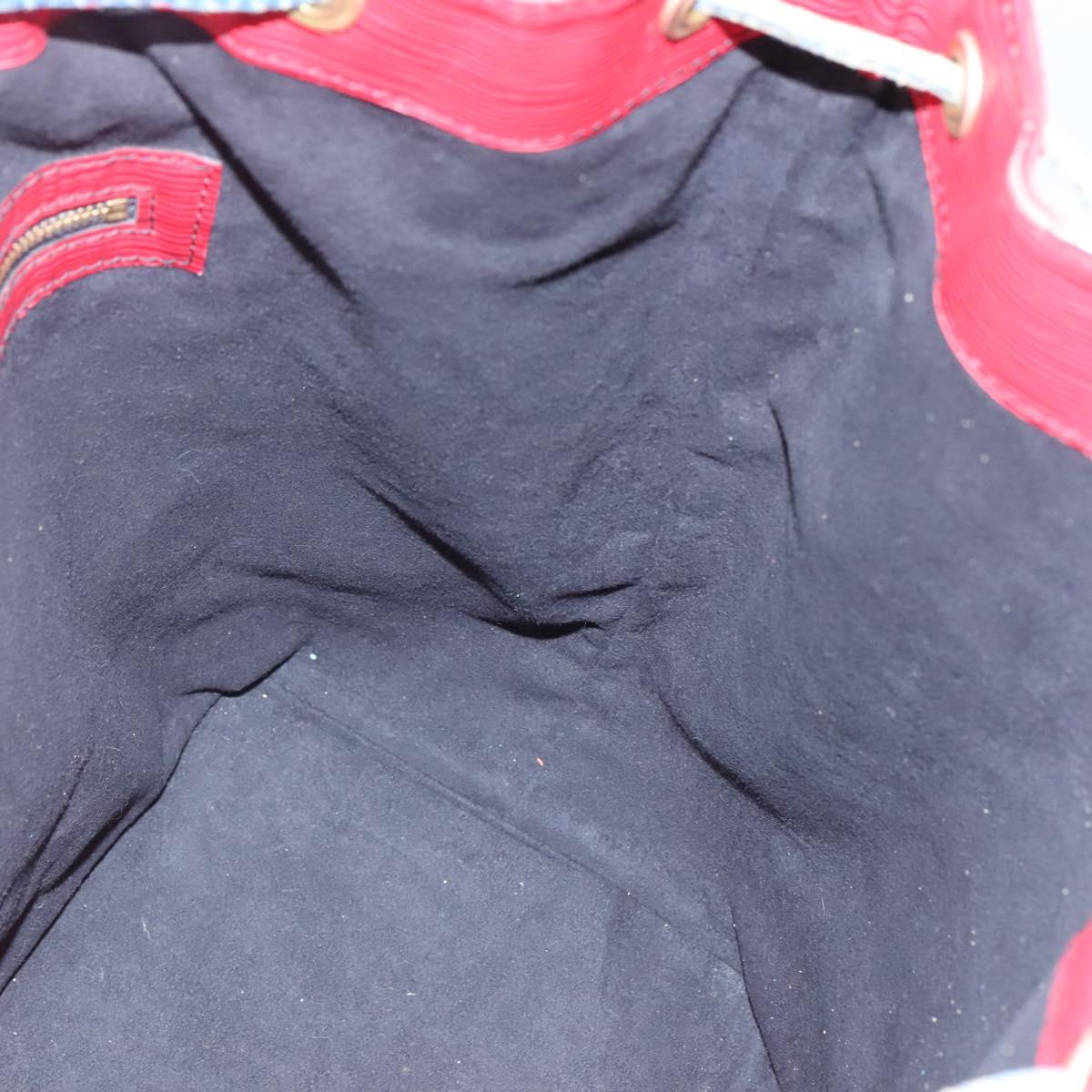 LOUIS VUITTON Epi Noe Shoulder Bag Bicolor Red Blue M44084 LV Auth BD1364