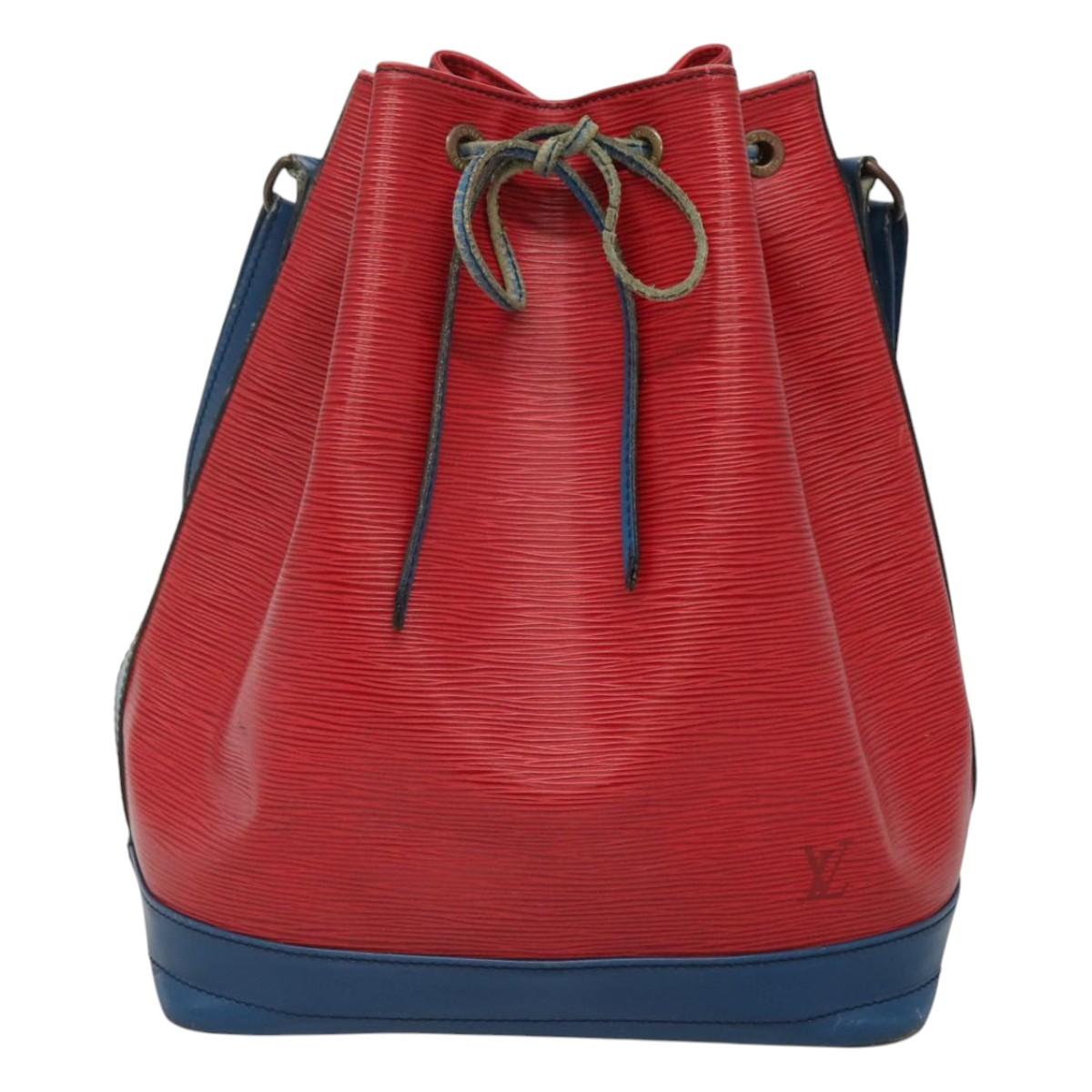LOUIS VUITTON Epi Noe Shoulder Bag Bicolor Red Blue M44084 LV Auth BD1364