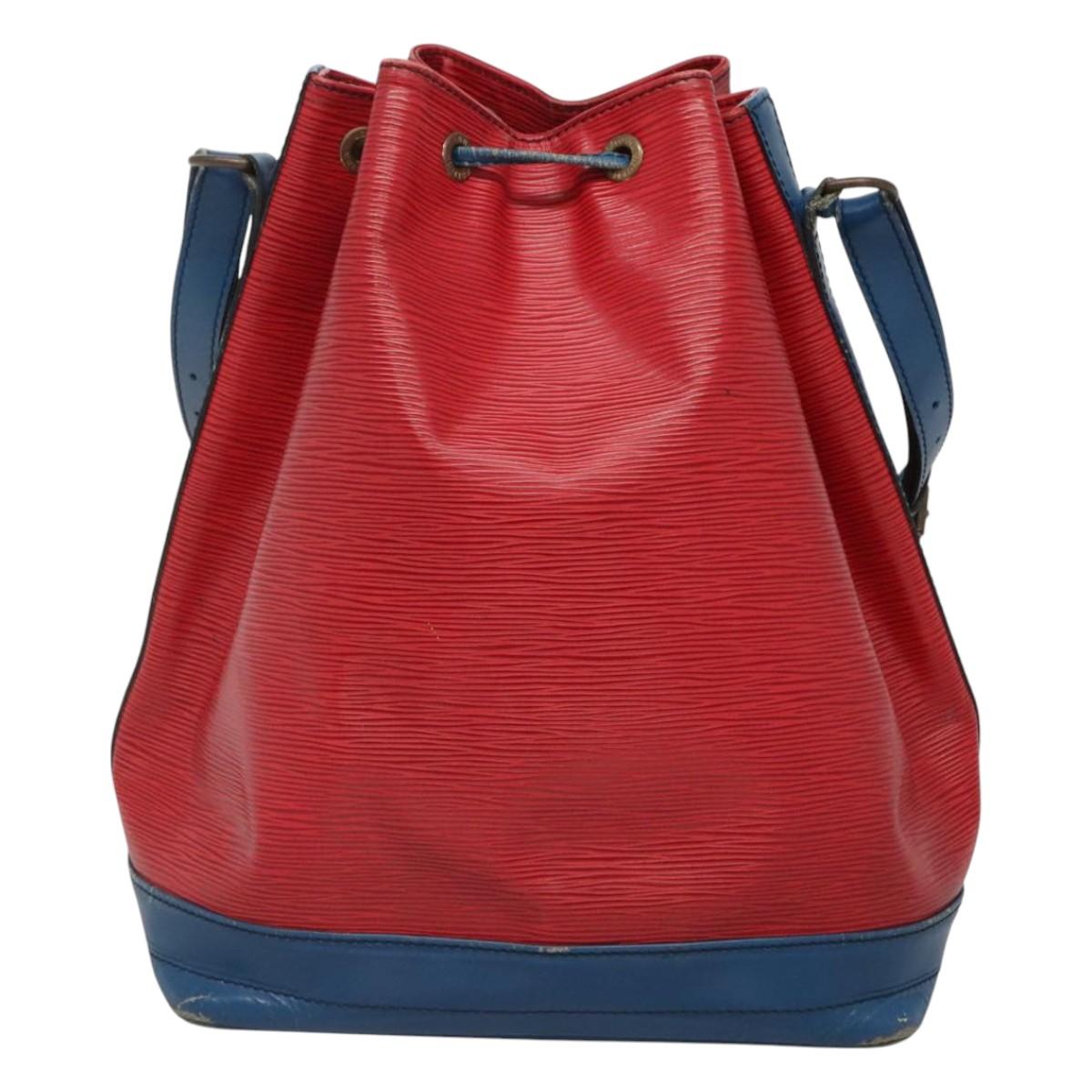 LOUIS VUITTON Epi Noe Shoulder Bag Bicolor Red Blue M44084 LV Auth BD1364