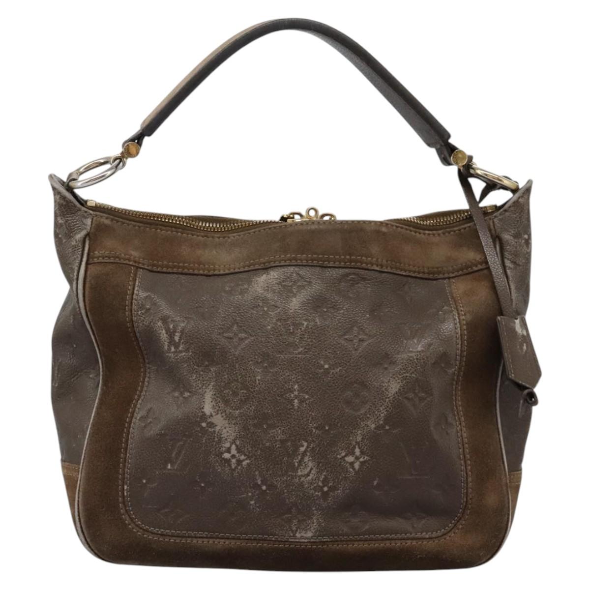 LOUIS VUITTON Monogram Empreinte Audacieuse PM Bag 2way Tail M94175 Auth BD1367