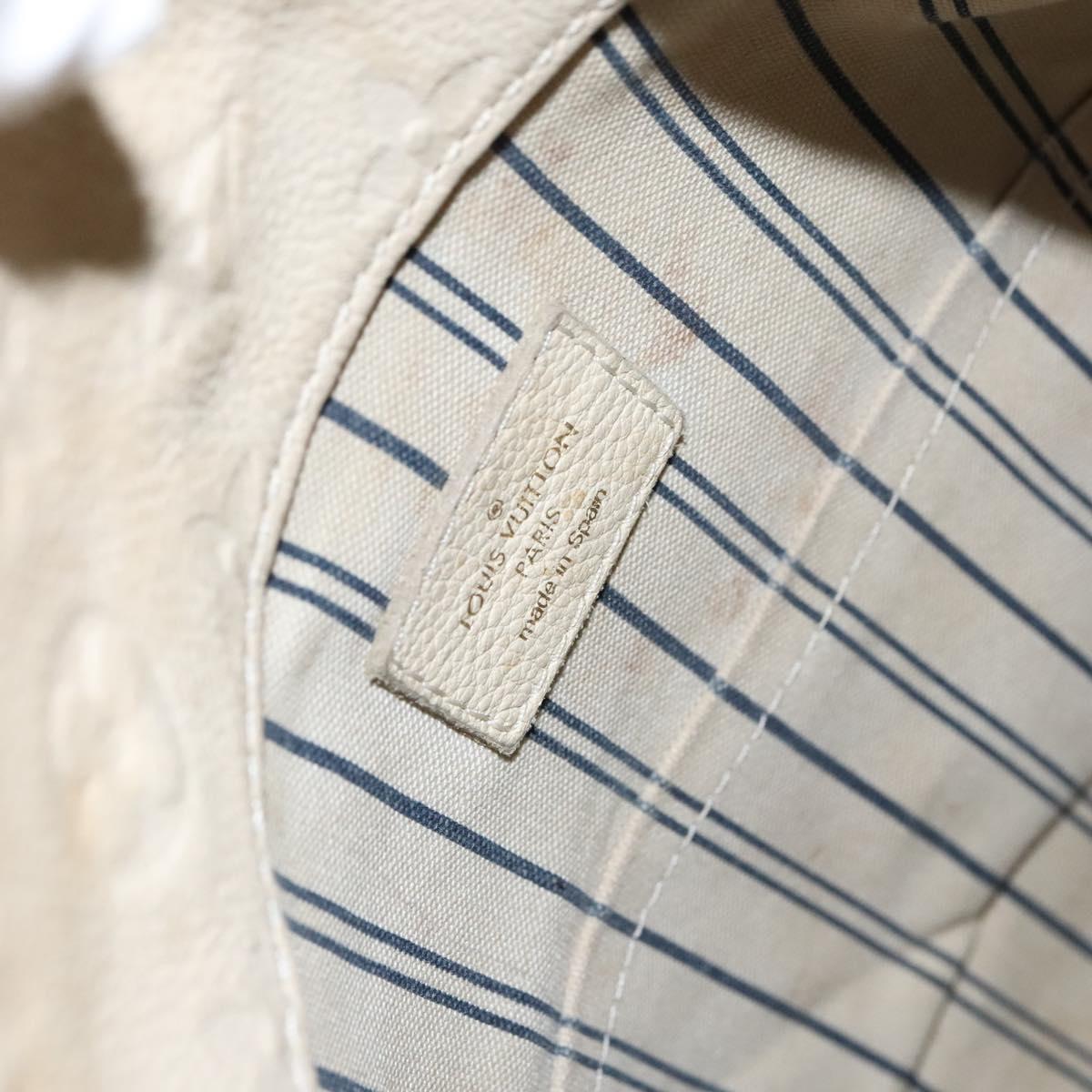 LOUIS VUITTON Monogram Empreinte Artsy MM Shoulder Bag White M93449 Auth BD1368