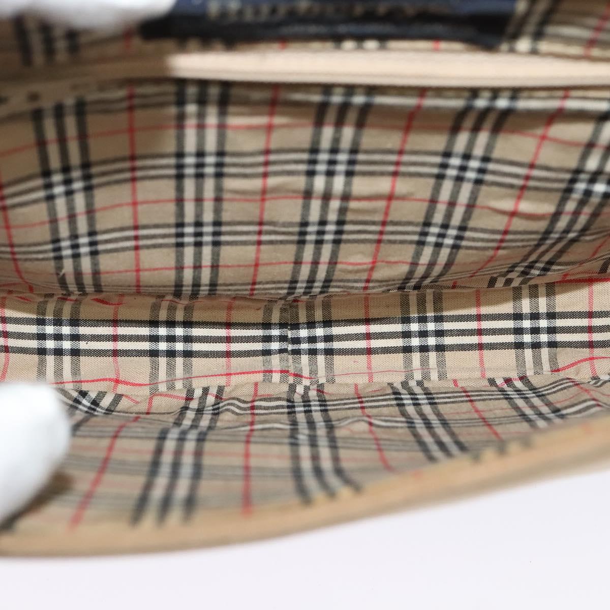 Burberrys Shoulder Bag Suede Beige Auth BD1377