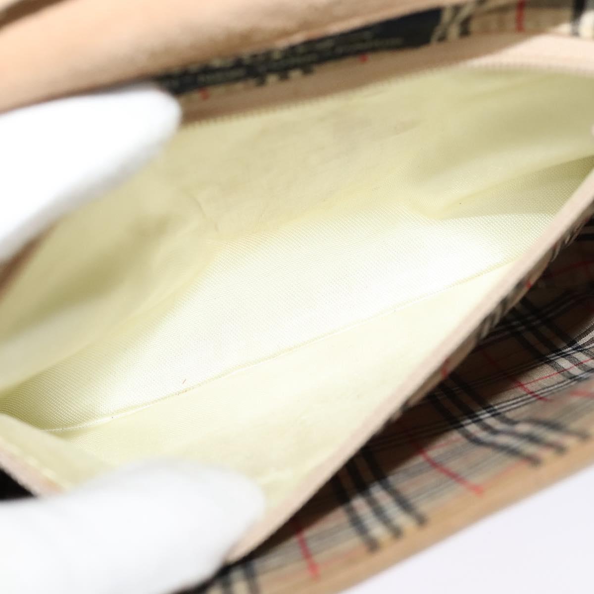 Burberrys Shoulder Bag Suede Beige Auth BD1377