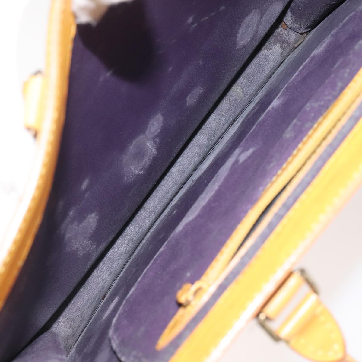 LOUIS VUITTON Epi Sac Plat Hand Bag Yellow M52079 LV Auth BD1385