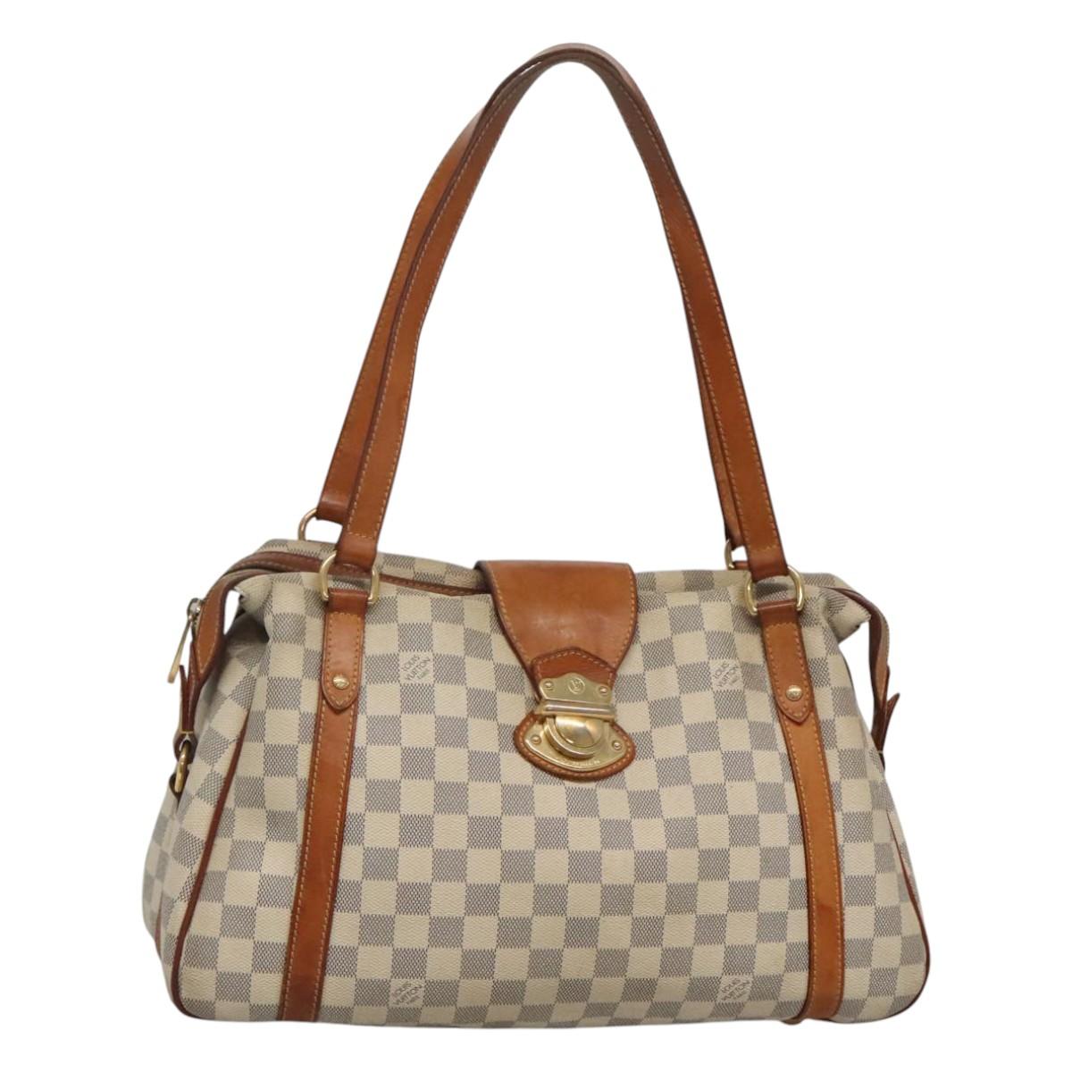 LOUIS VUITTON Damier Azur Stresa PM Tote Bag M51188 LV Auth BD1401