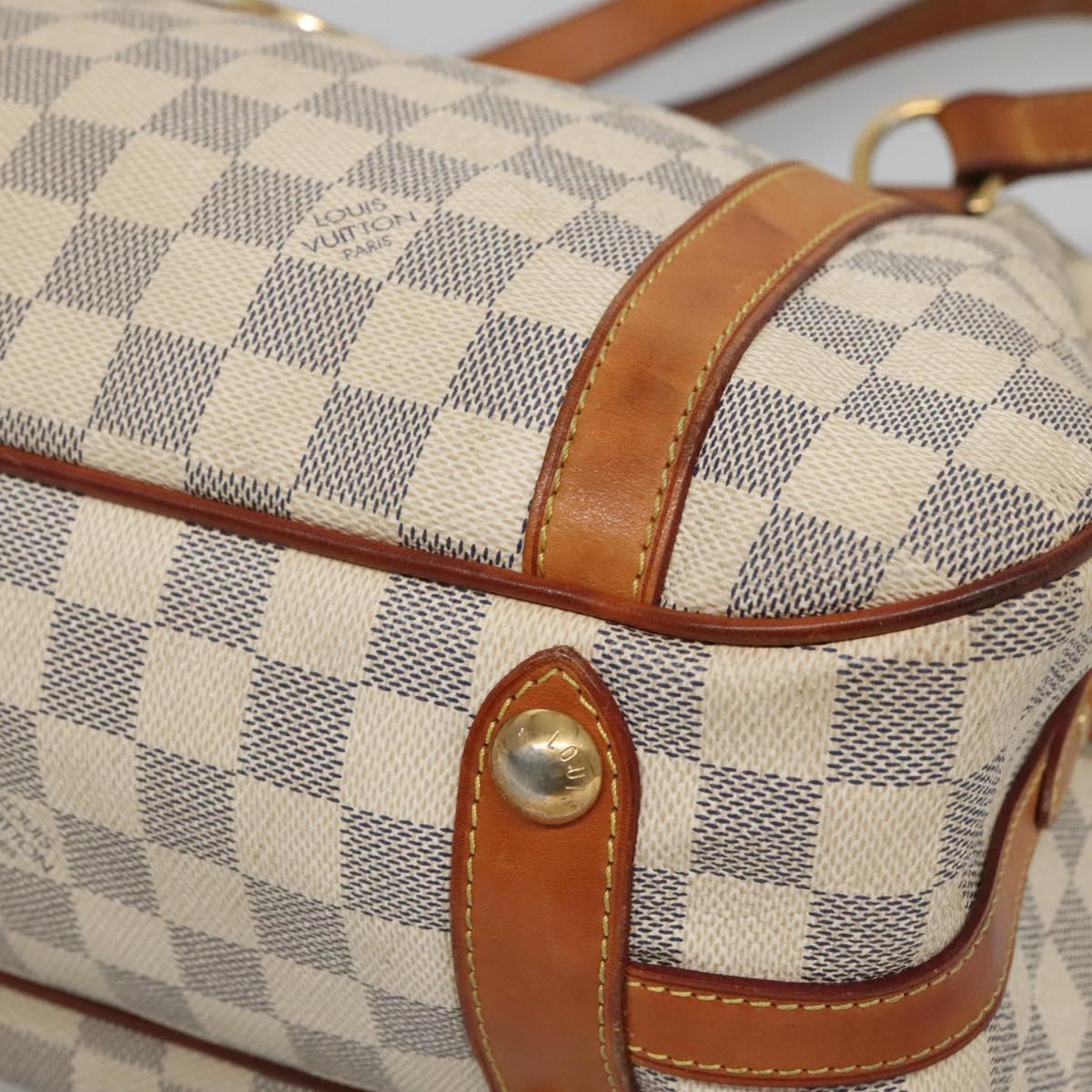LOUIS VUITTON Damier Azur Stresa PM Tote Bag M51188 LV Auth BD1401