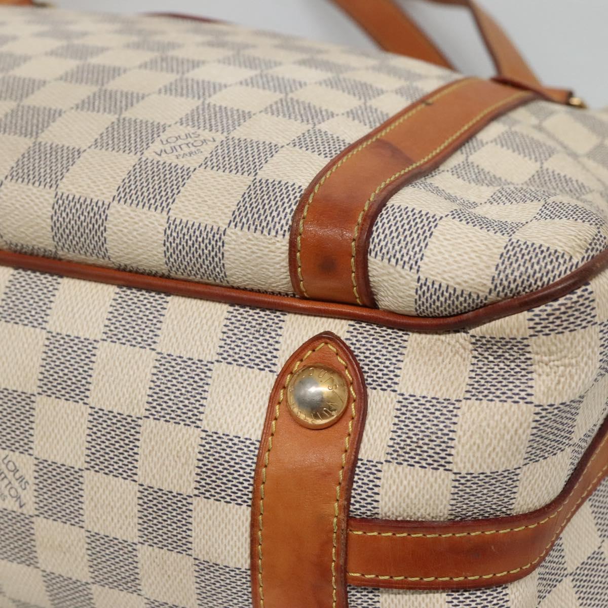 LOUIS VUITTON Damier Azur Stresa PM Tote Bag M51188 LV Auth BD1401