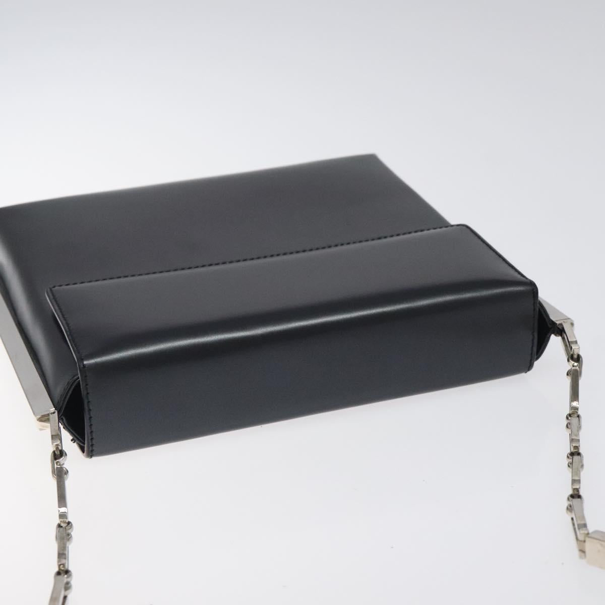 Salvatore Ferragamo Shoulder Bag Leather Black Auth BD1426