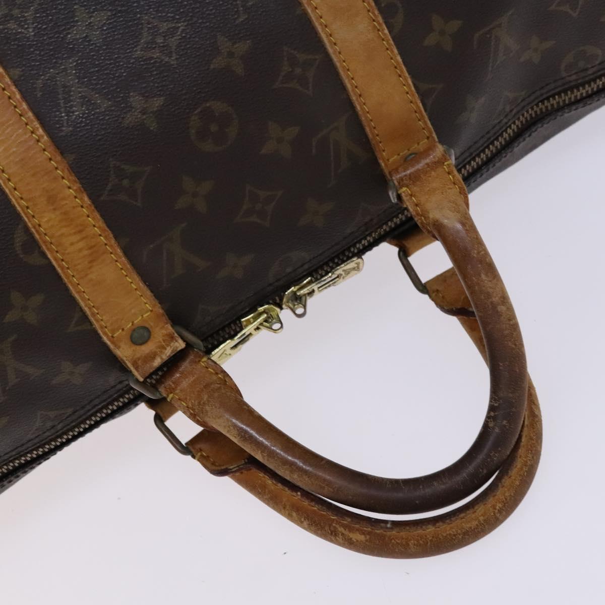 LOUIS VUITTON Monogram Keepall 50 Boston Bag M41426 LV Auth BD1432
