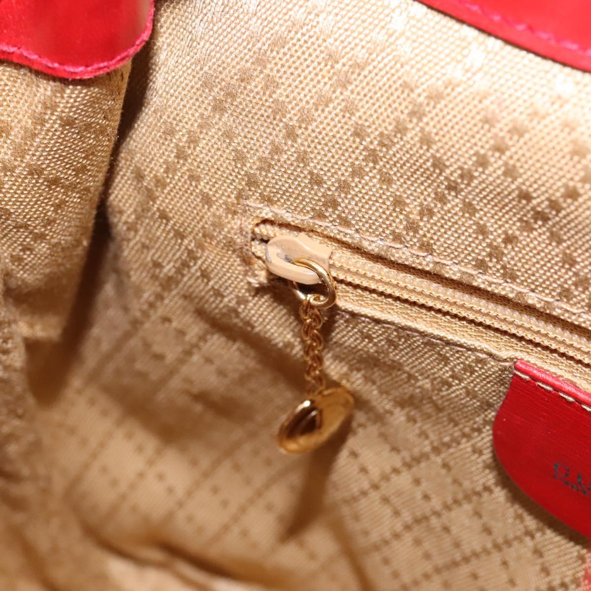GUCCI Bamboo Backpack Enamel Red Gold 003 2058 0030 Auth BD1452