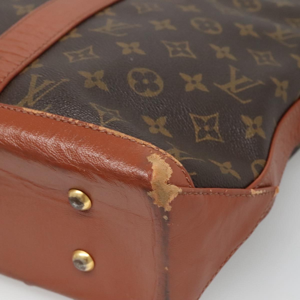LOUIS VUITTON Monogram Sac Weekend PM Hand Bag M42425 LV Auth BD1457
