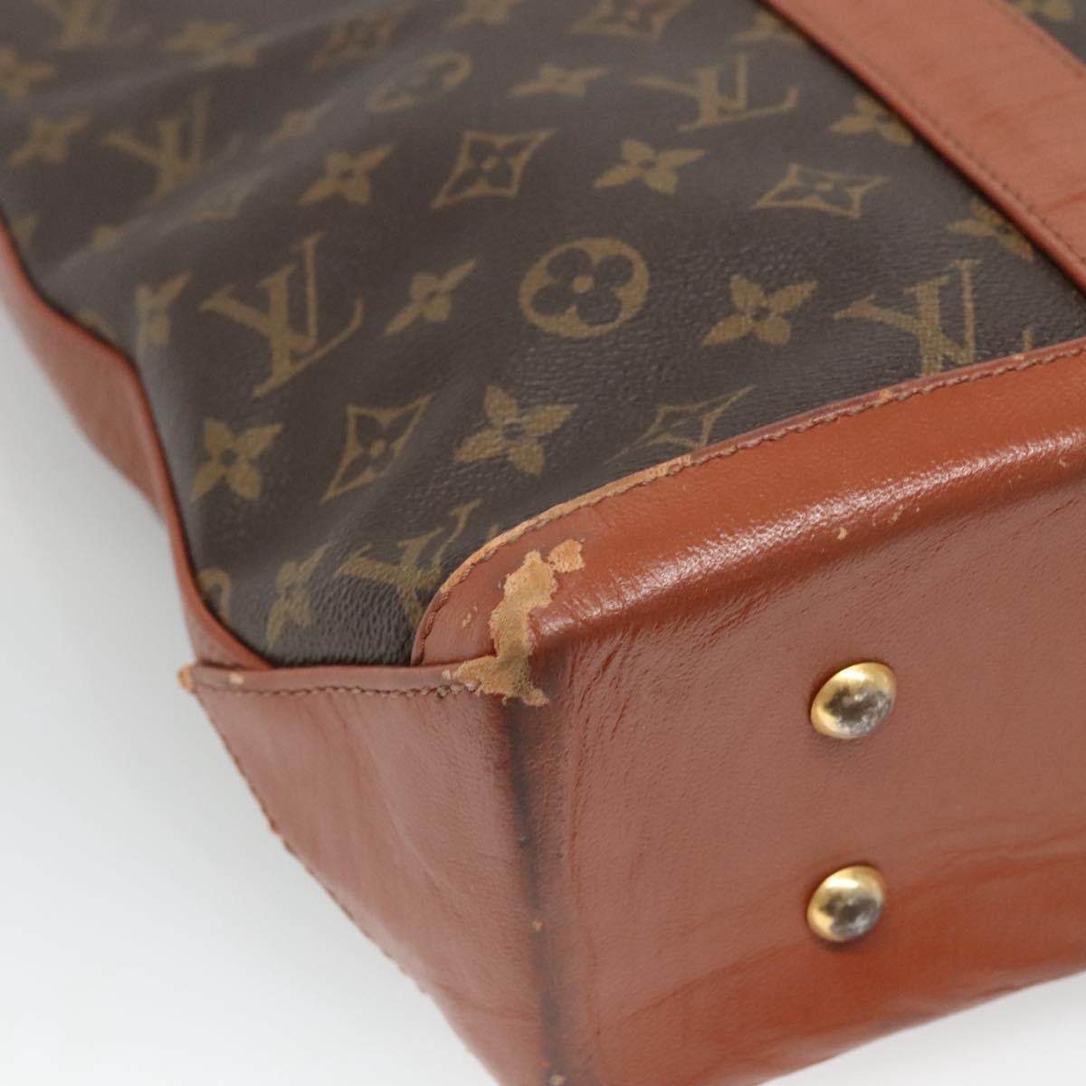 LOUIS VUITTON Monogram Sac Weekend PM Hand Bag M42425 LV Auth BD1457