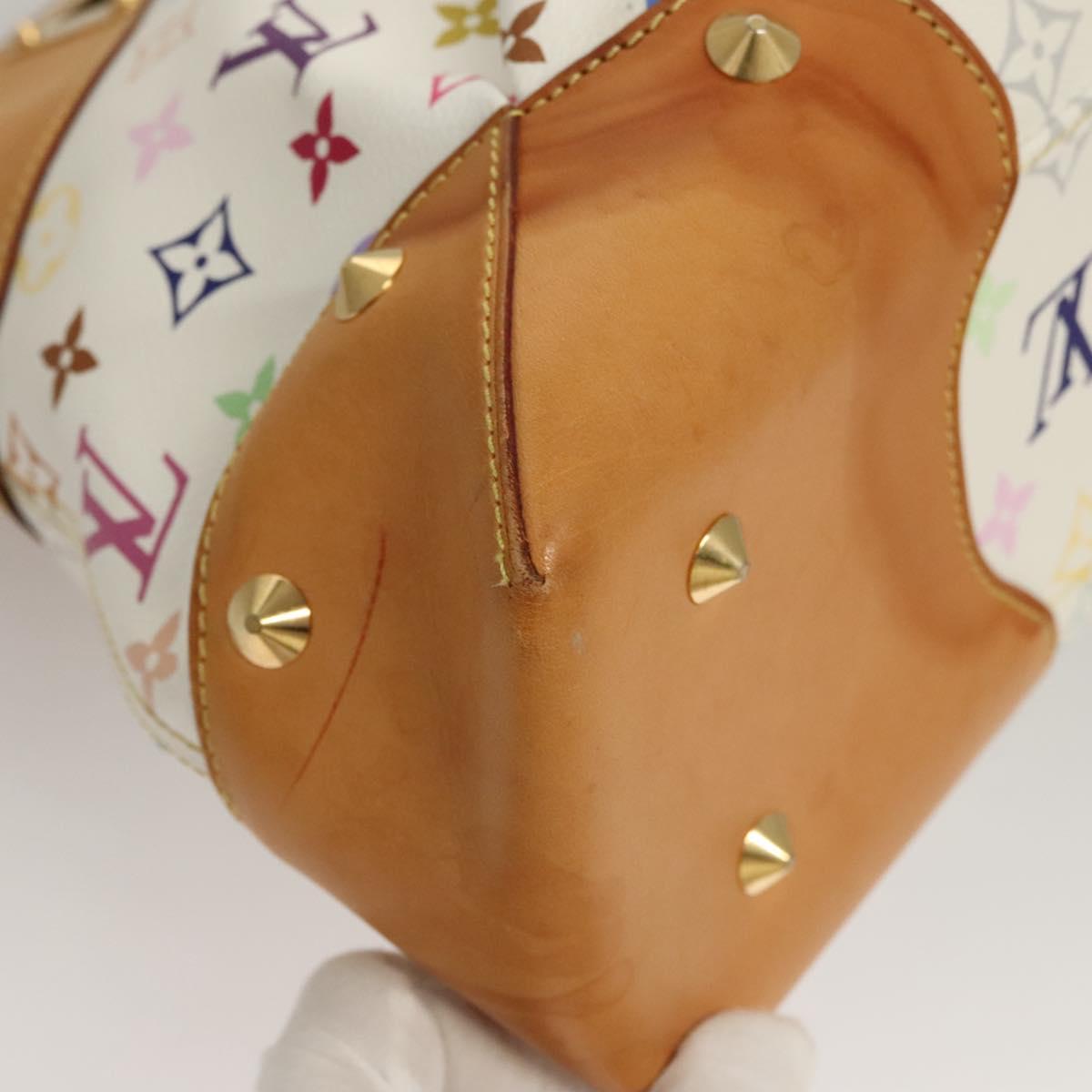 LOUIS VUITTON Monogram Multicolor Judy GM Shoulder Bag White M40253 Auth BD1463V