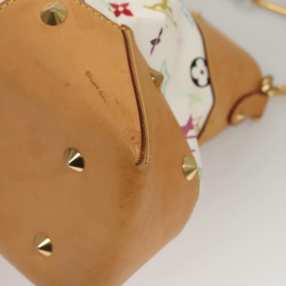 LOUIS VUITTON Monogram Multicolor Judy GM Shoulder Bag White M40253 Auth BD1463V