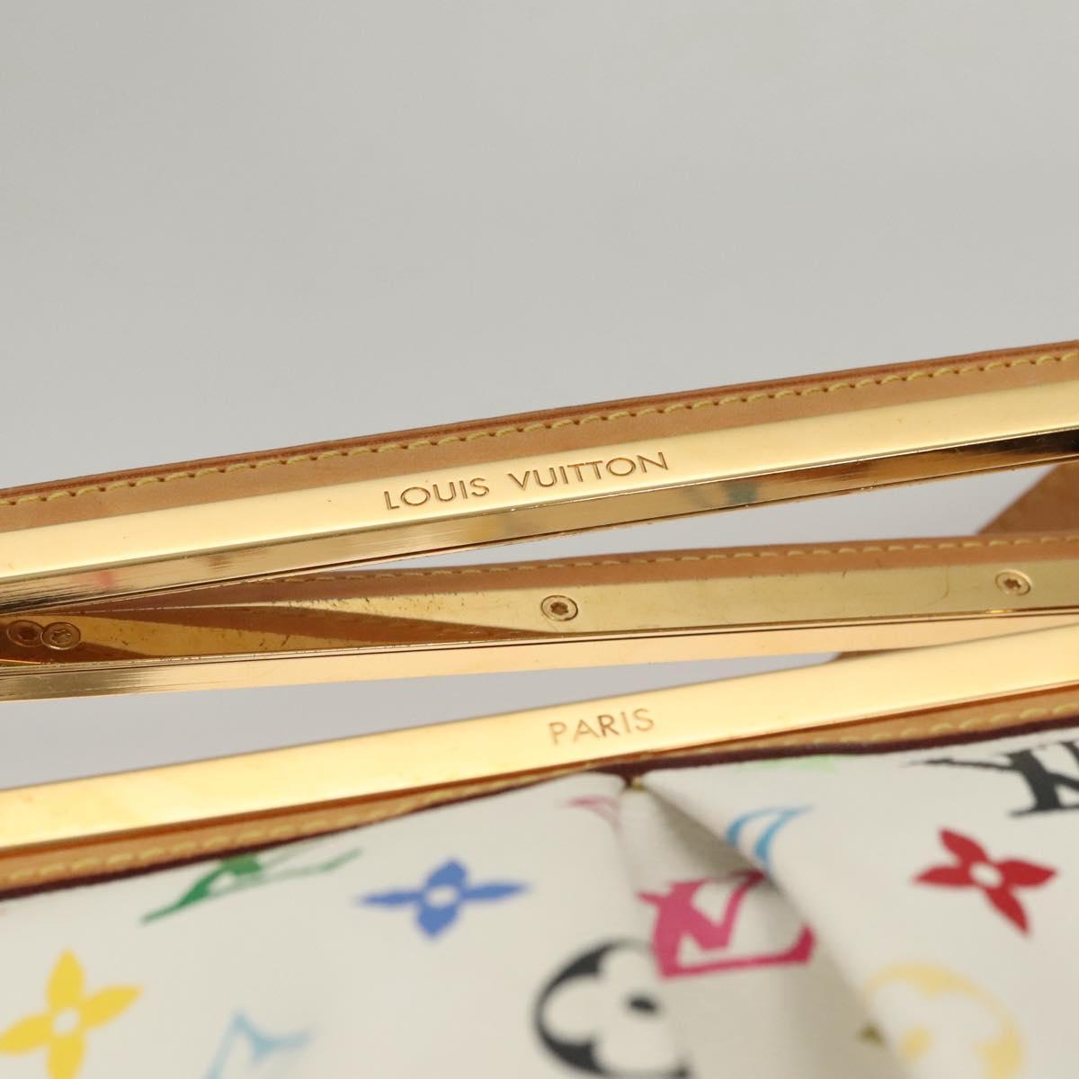 LOUIS VUITTON Monogram Multicolor Judy GM Shoulder Bag White M40253 Auth BD1463V