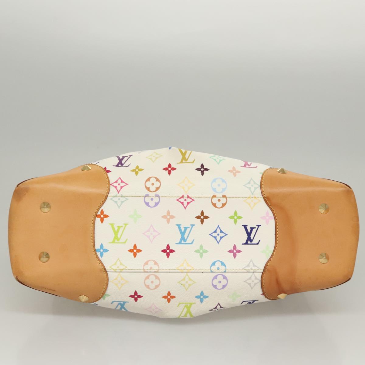 LOUIS VUITTON Monogram Multicolor Judy GM Shoulder Bag White M40253 Auth BD1463V