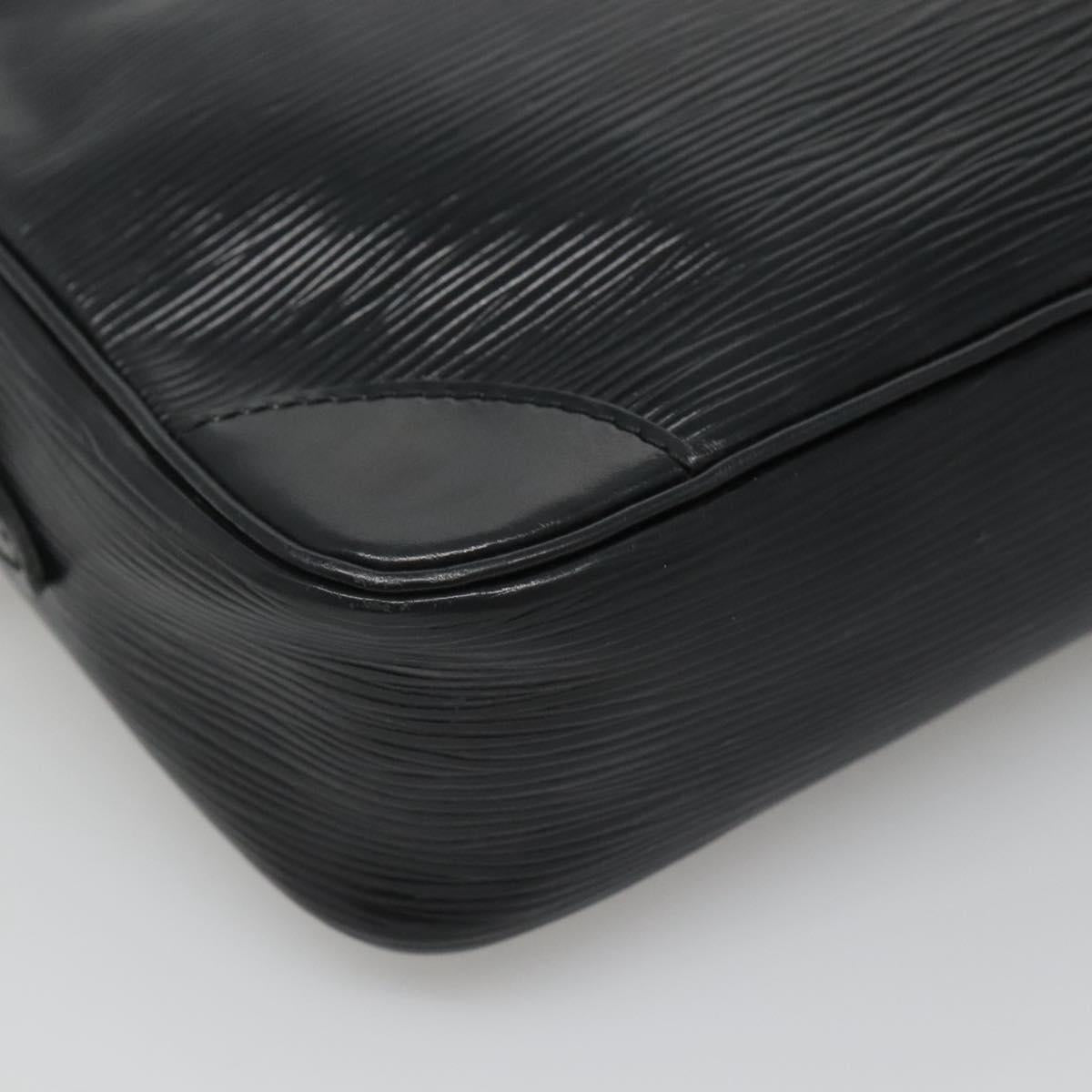 LOUIS VUITTON Epi Trocadero 23 Shoulder Bag Black M52302 LV Auth BD1471