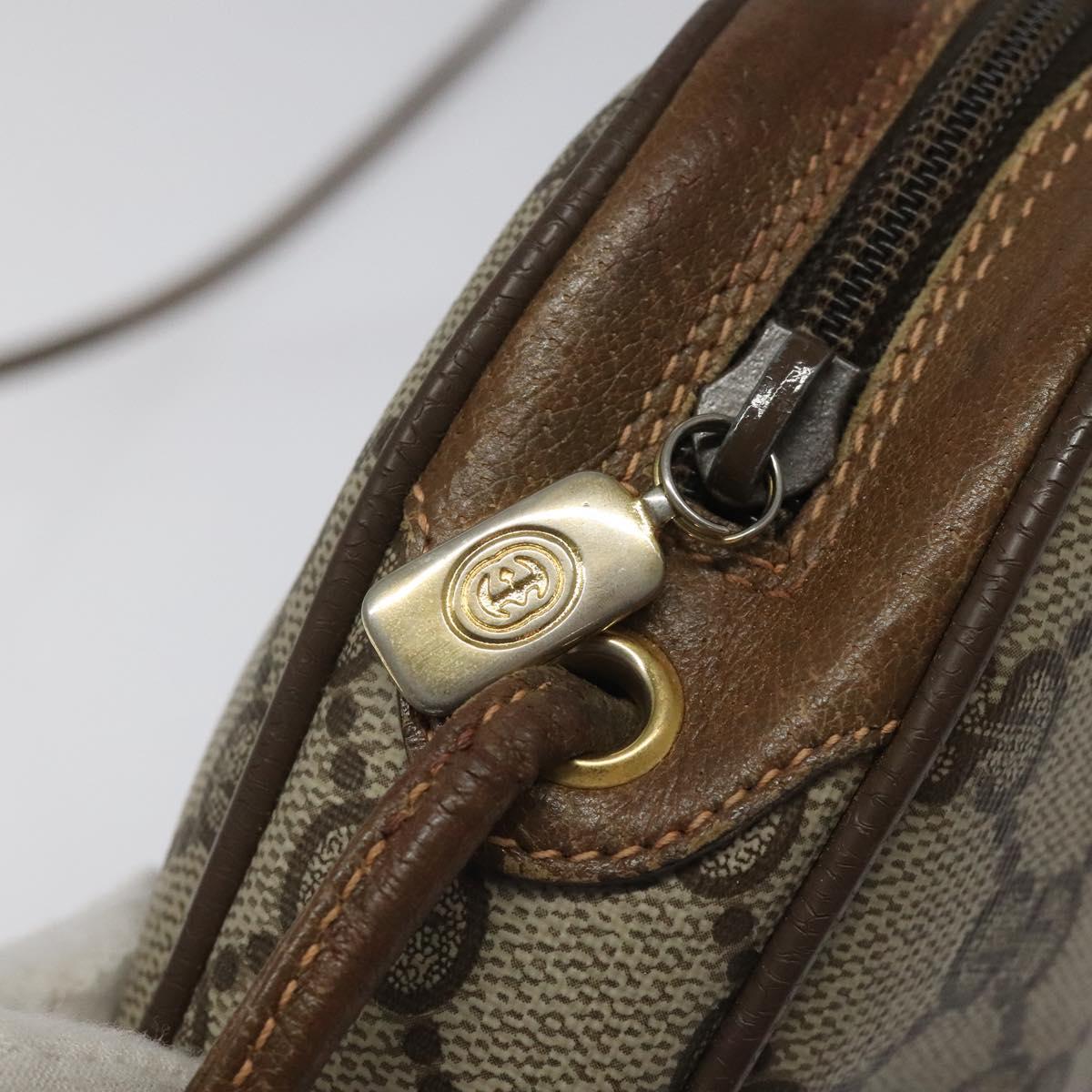 GUCCI GG Supreme Web Sherry Line Shoulder Bag PVC Beige 89 02 066 Auth BD148