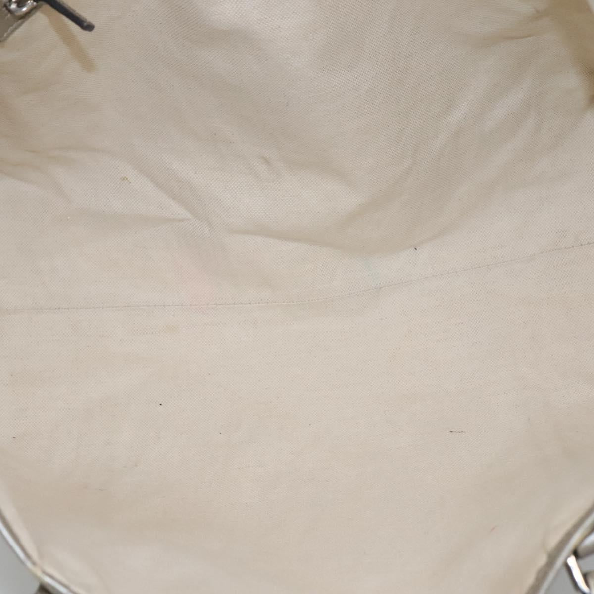 GUCCI GG implementation Tote Bag Silver 197953 Auth BD1491