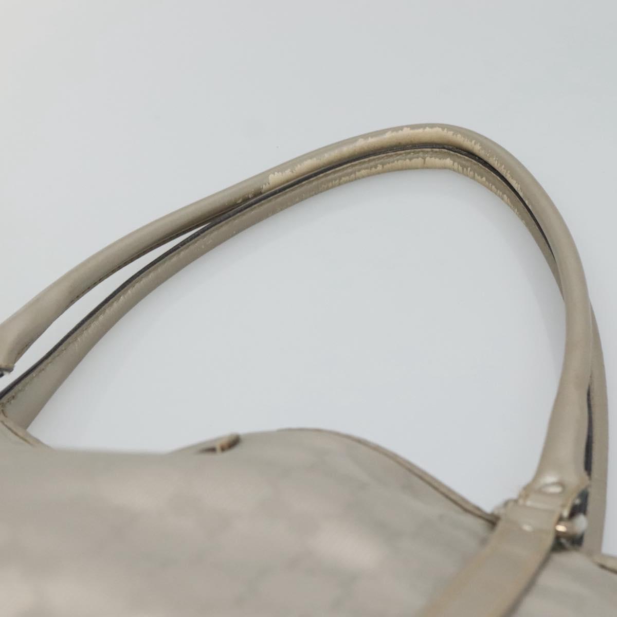 GUCCI GG implementation Tote Bag Silver 197953 Auth BD1491