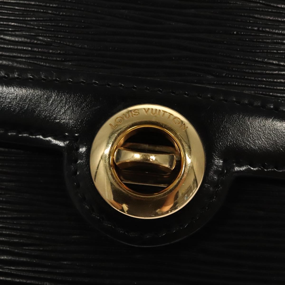 LOUIS VUITTON Epi Pochette Arche Shoulder Bag Black Noir M52572 LV Auth BD1510