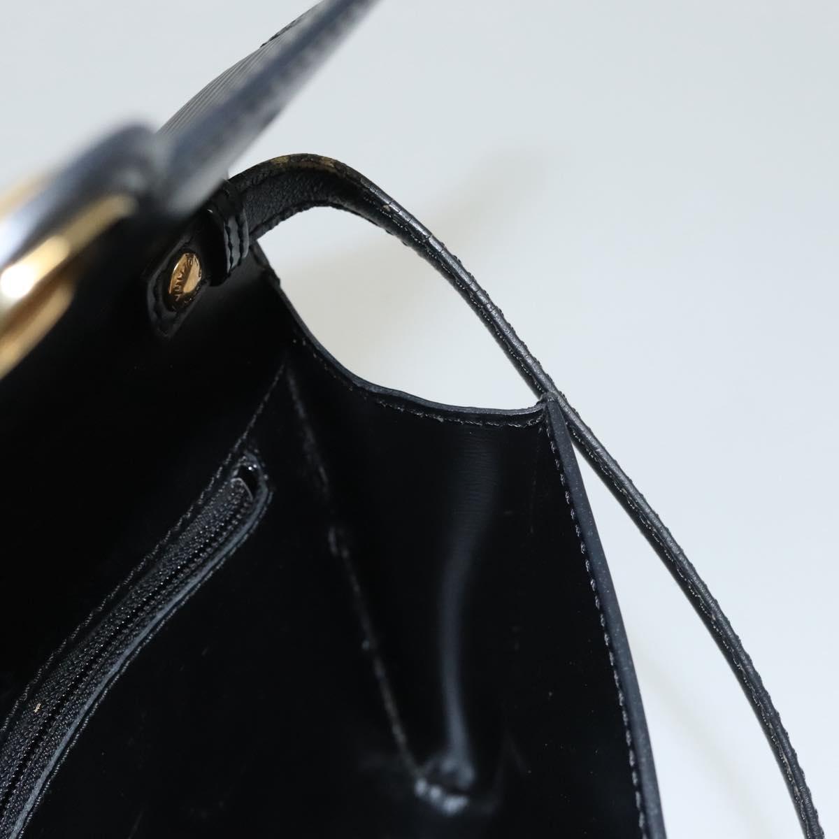 LOUIS VUITTON Epi Pochette Arche Shoulder Bag Black Noir M52572 LV Auth BD1510