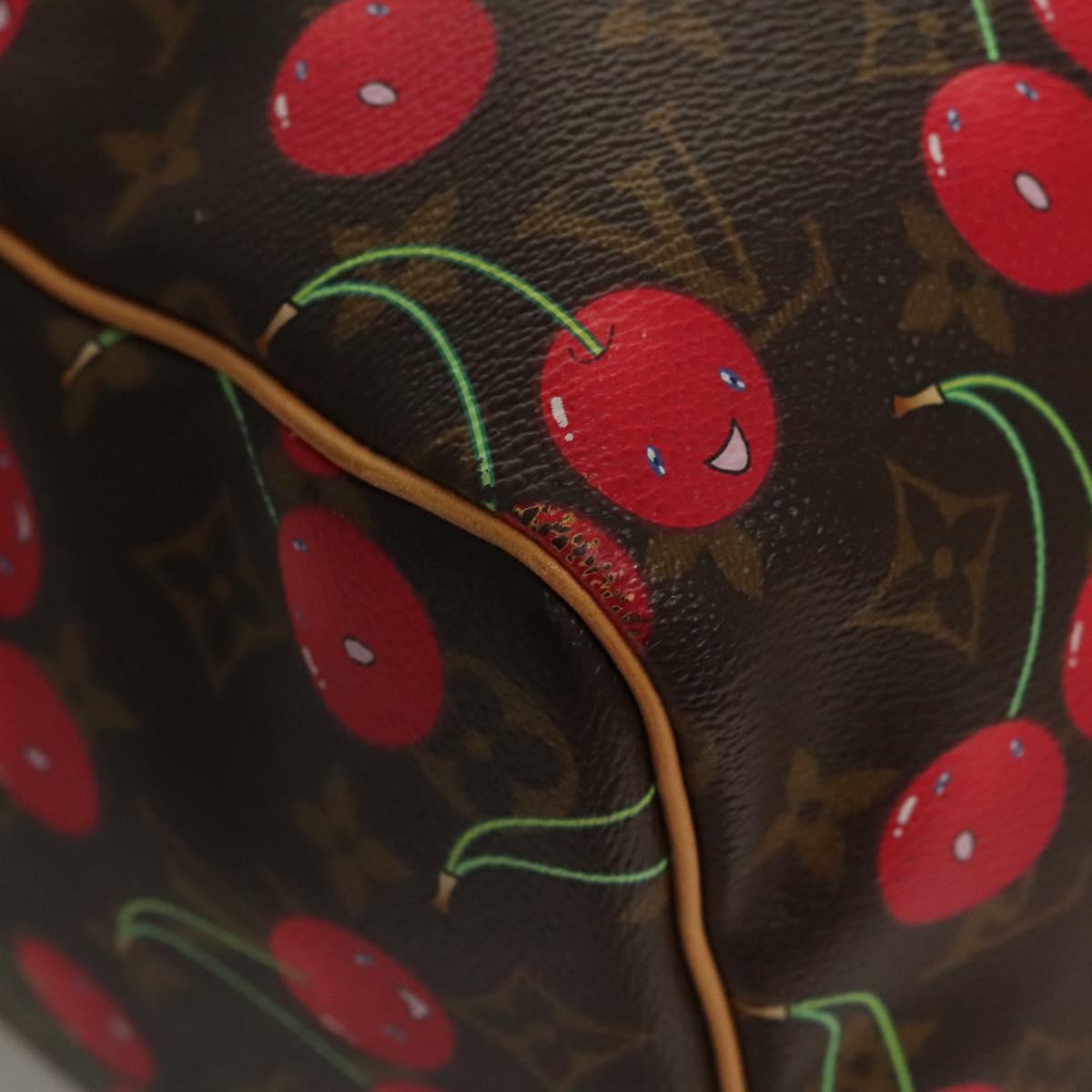 LOUIS VUITTON Monogram Cherry Keepall 45 Boston Bag M95011 LV Auth BD1558SAM