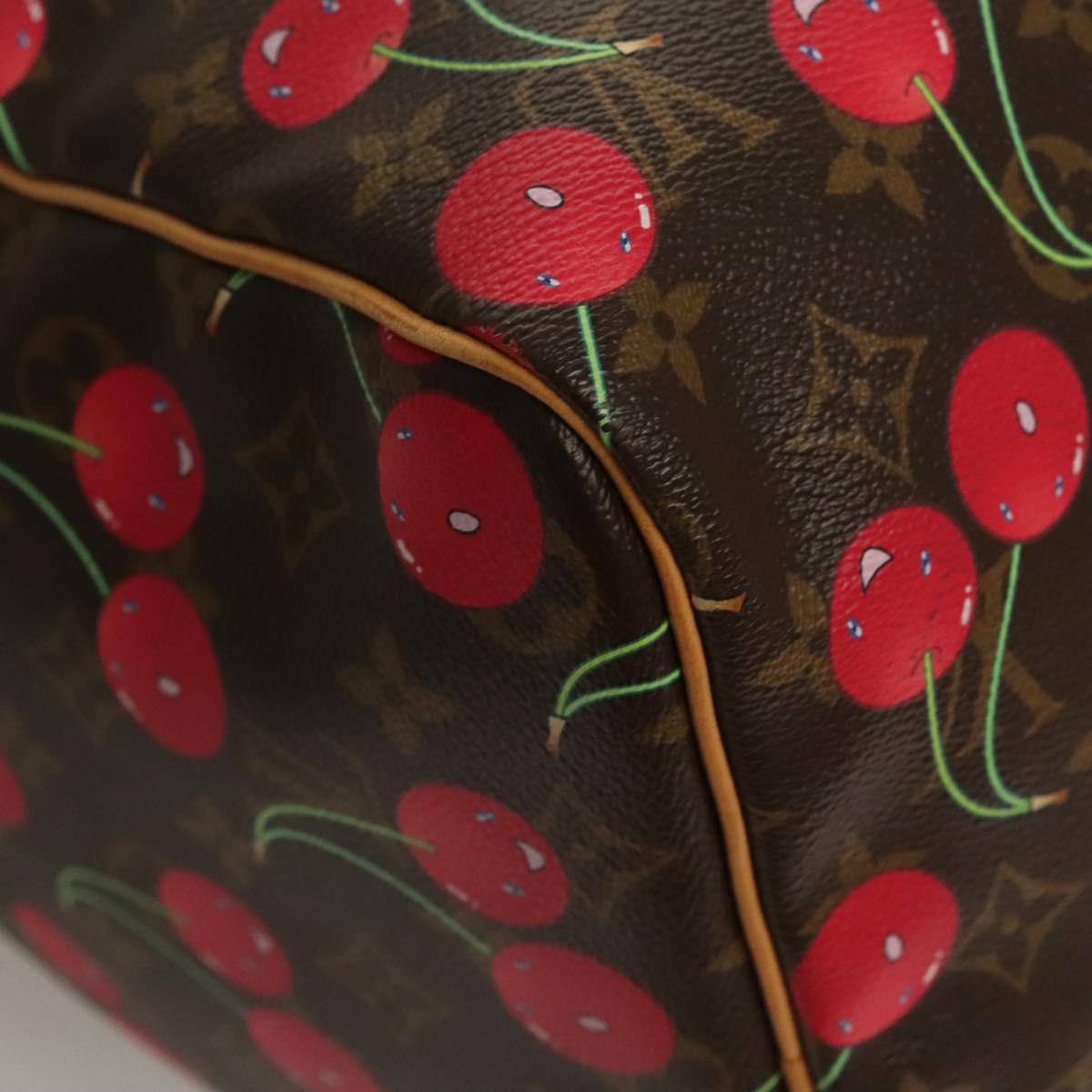 LOUIS VUITTON Monogram Cherry Keepall 45 Boston Bag M95011 LV Auth BD1558SAM