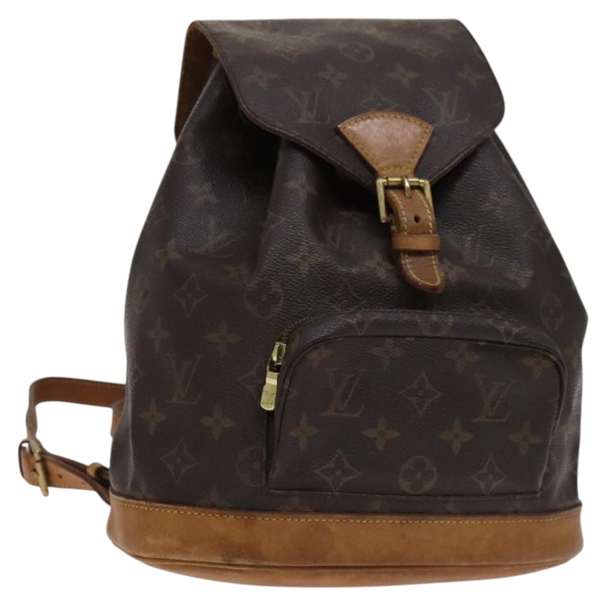 LOUIS VUITTON Monogram Montsouris MM Backpack M51136 LV Auth BD156